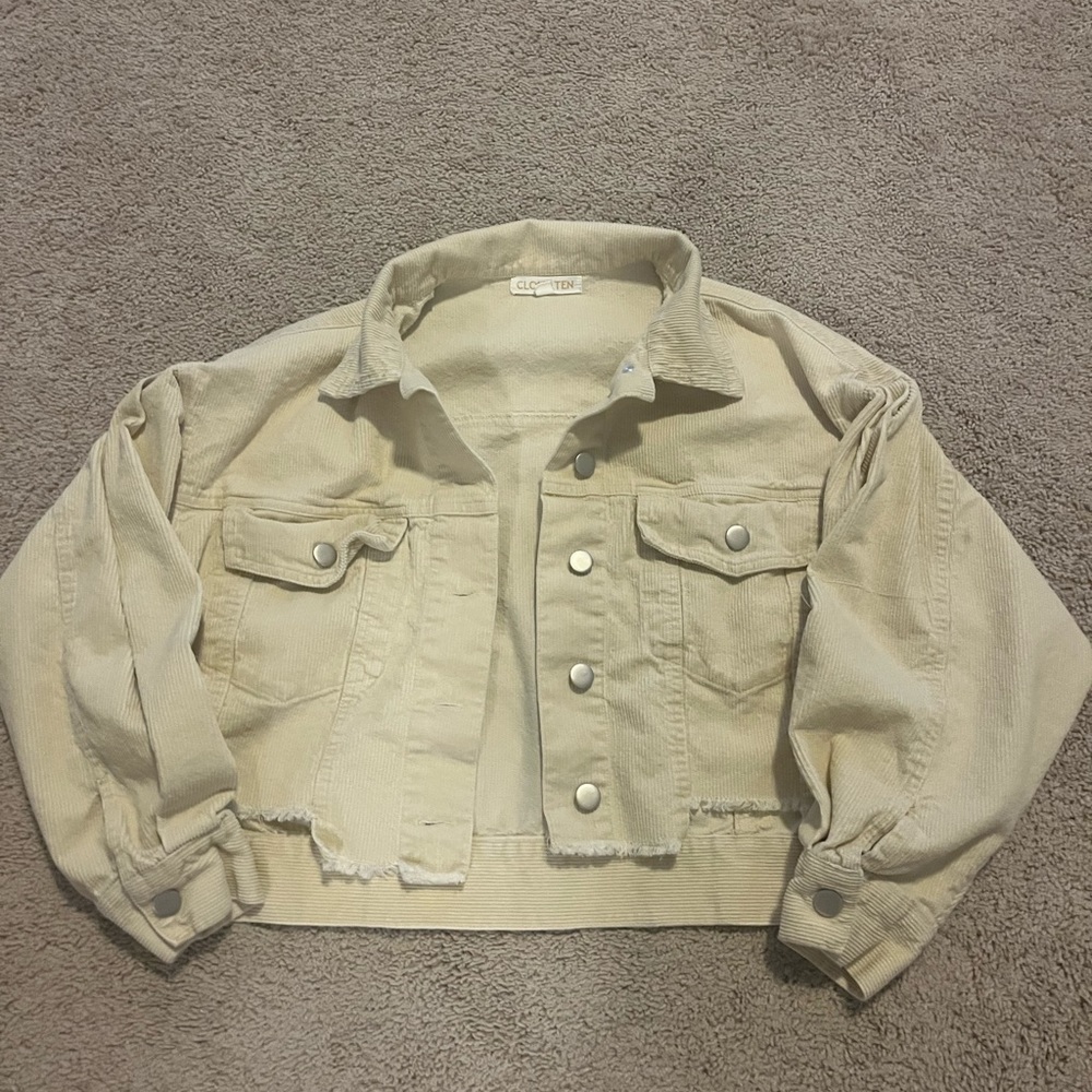 Size small khaki jean jacket